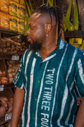 +234 Adire Men's Button Down Top